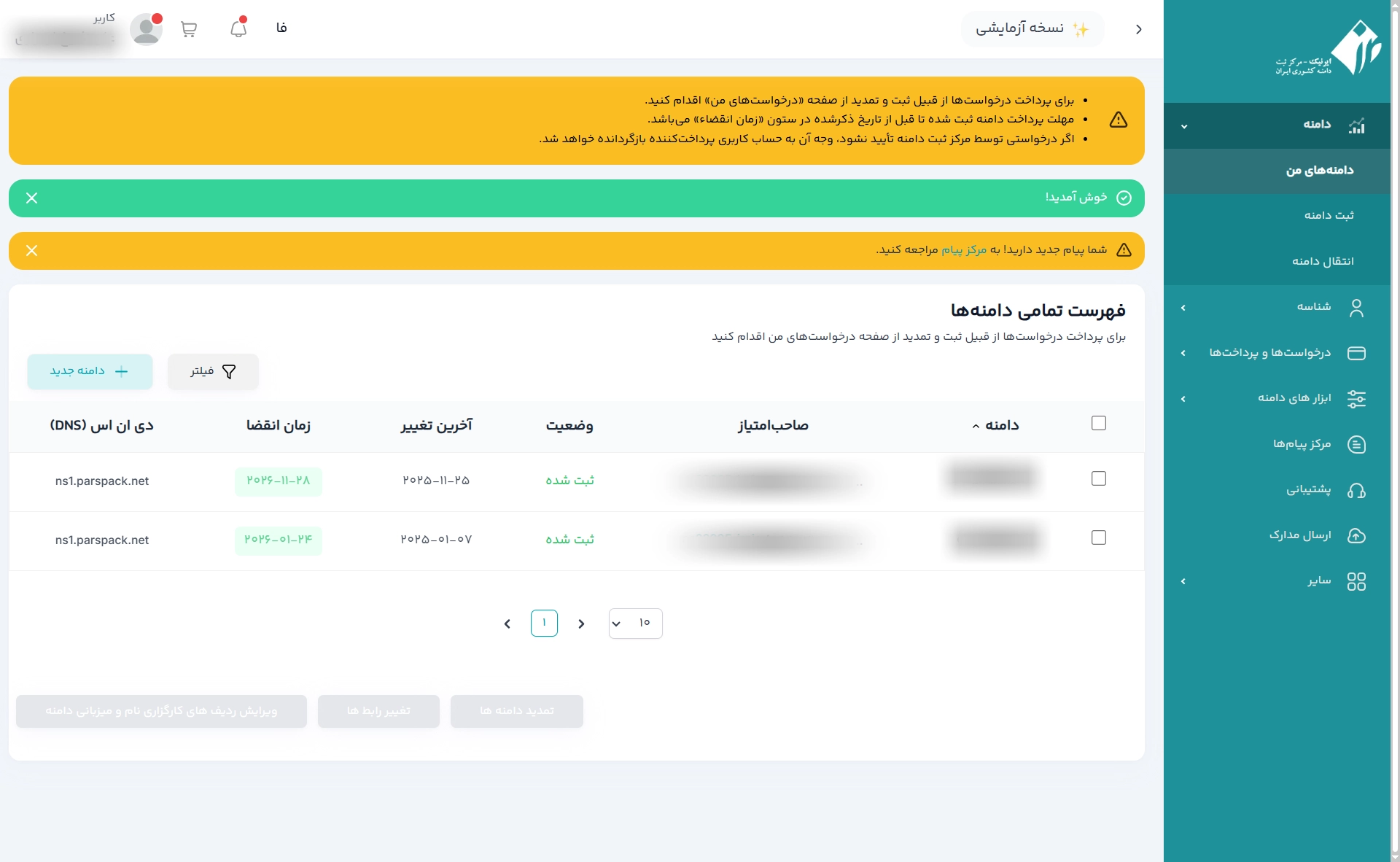 تغییر DNS دامنه IR [زمان تنظیم DNS دامنه IR]